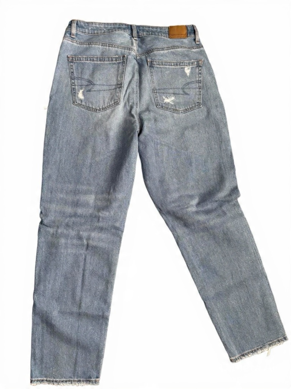 American Eagle High Rise Mom Jeans Distressed Light Wash - Picture 4 of 4